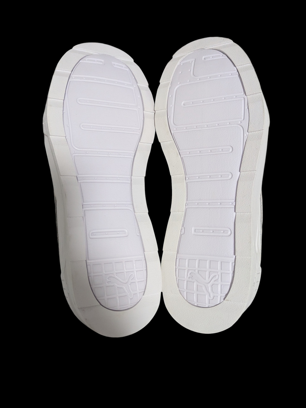 Puma White Platform Sneakers with Gold Detail - Picture 6 of 7